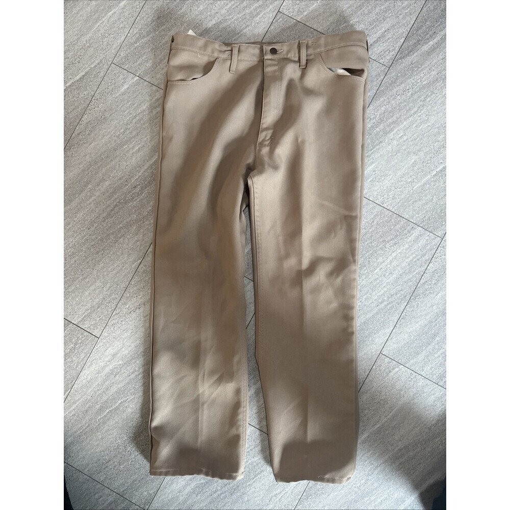 Vintage Wrangler Western Pants Rancher Mens Size 40 x 32 Cowboy Straight Tan - Picture 4 of 7